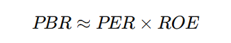 PBR과 ROE의 관계 공식