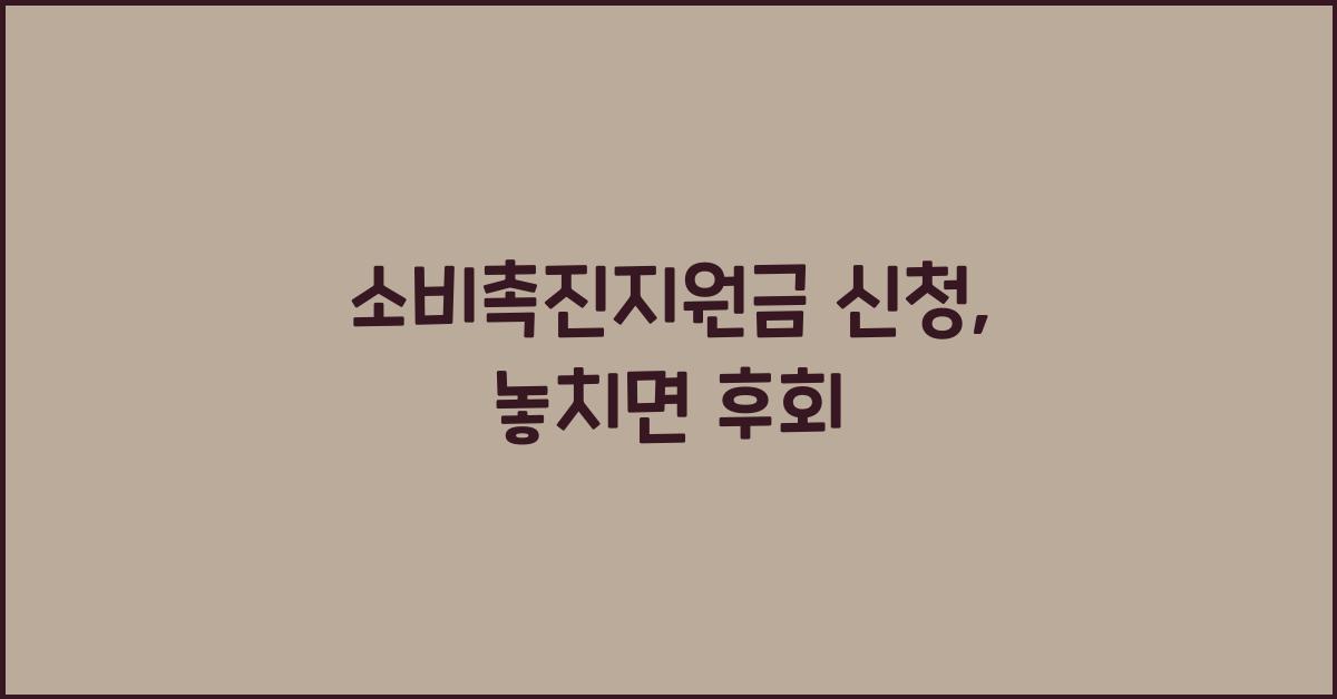 소비촉진지원금 신청