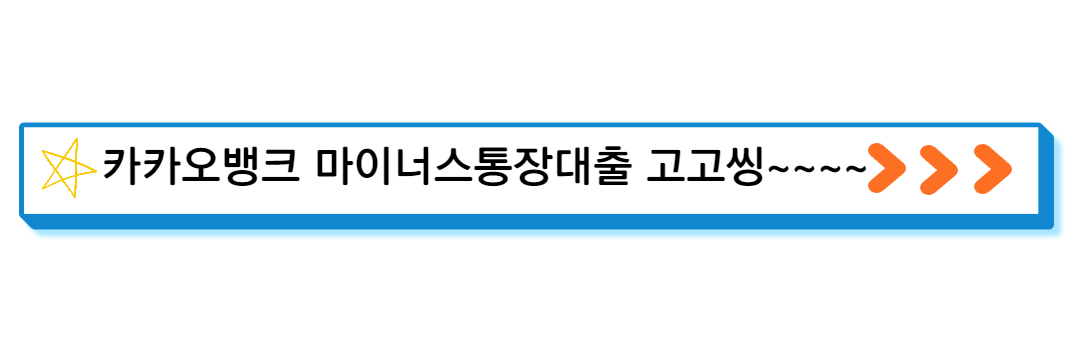 카카오뱅크 마이너스대출