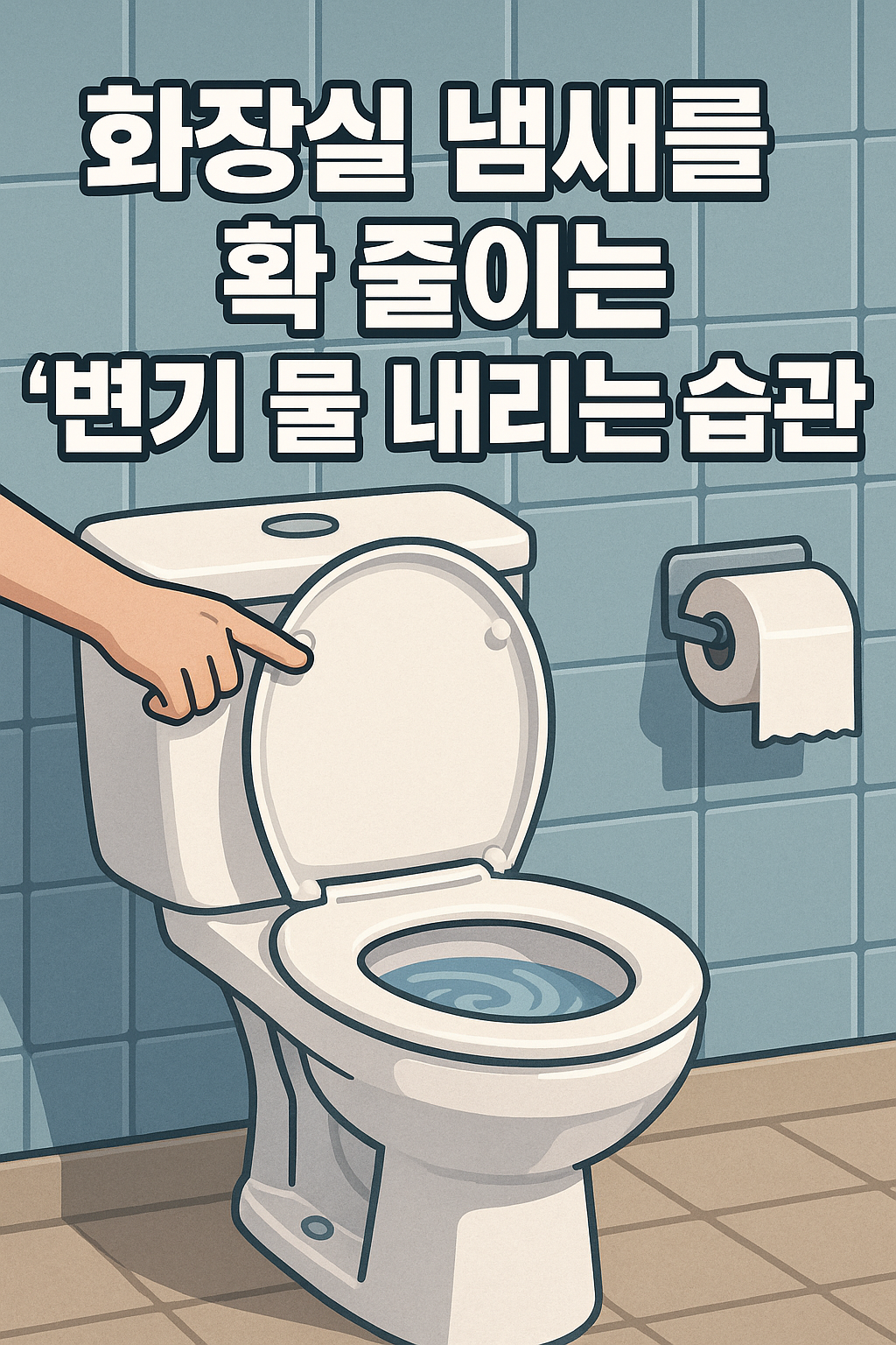 화장실 냄새를 확 줄이는 ‘변기 물 내리는 습관’