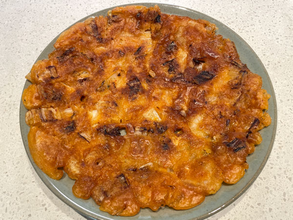 김치전 맛있게 하는 법 - 완성, 플레이팅