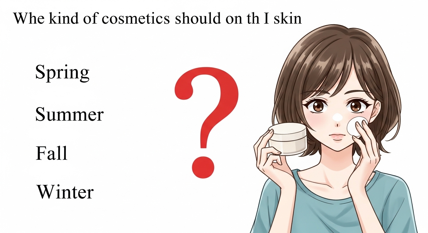 계절별 어떤 화자품을 써야 될지 궁금한 여성