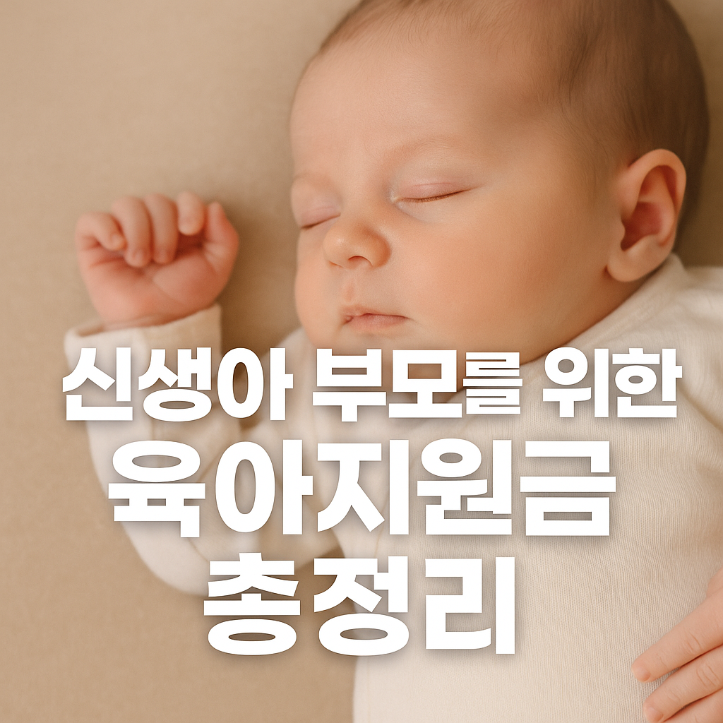 신생아 부모를 위한 2025년 육아지원금