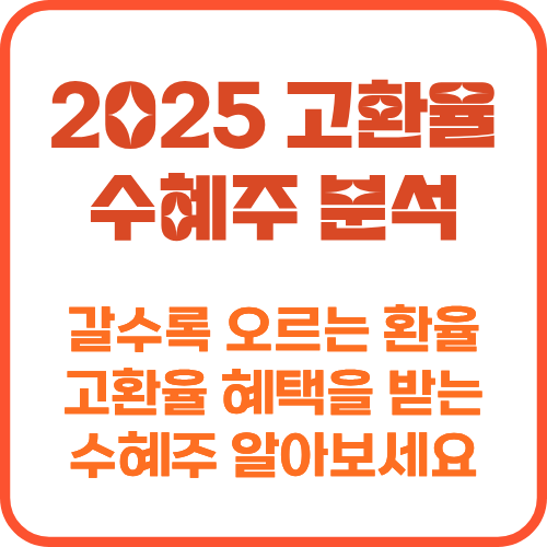 2025 고환율 수혜주 분석