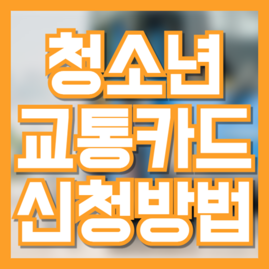 청소년 교통카드 신청 방법과 주의사항: 초보자도 쉽게 따라하기