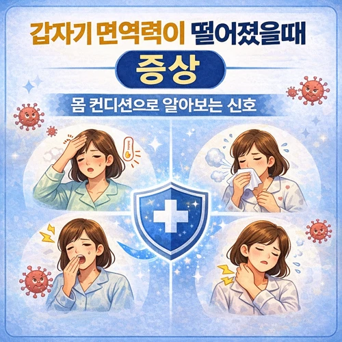 갑자기 면역력이 떨어졌을때 증상 썸네일