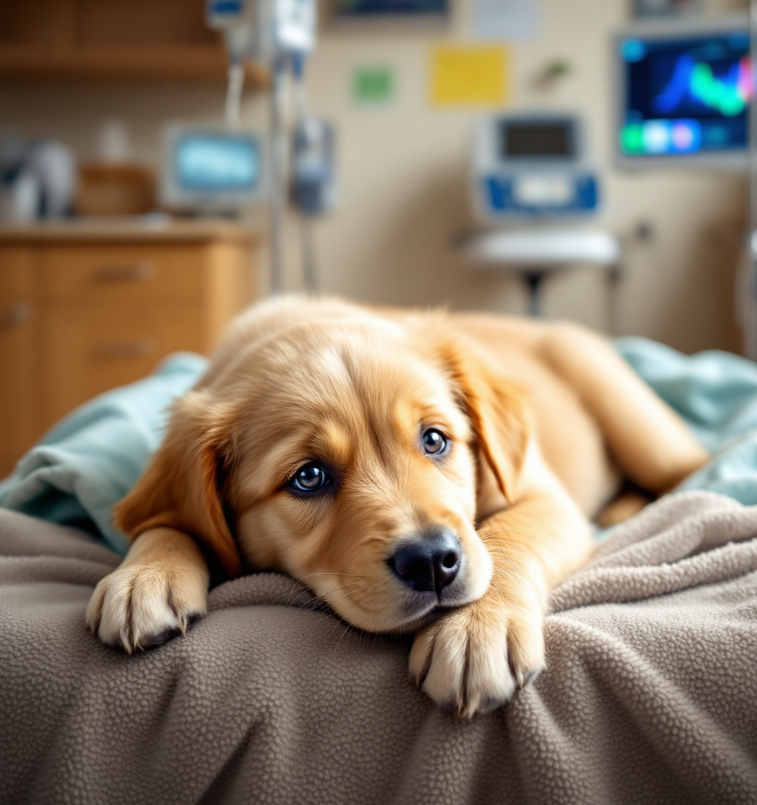 강아지가 아프거나 다친 꿈