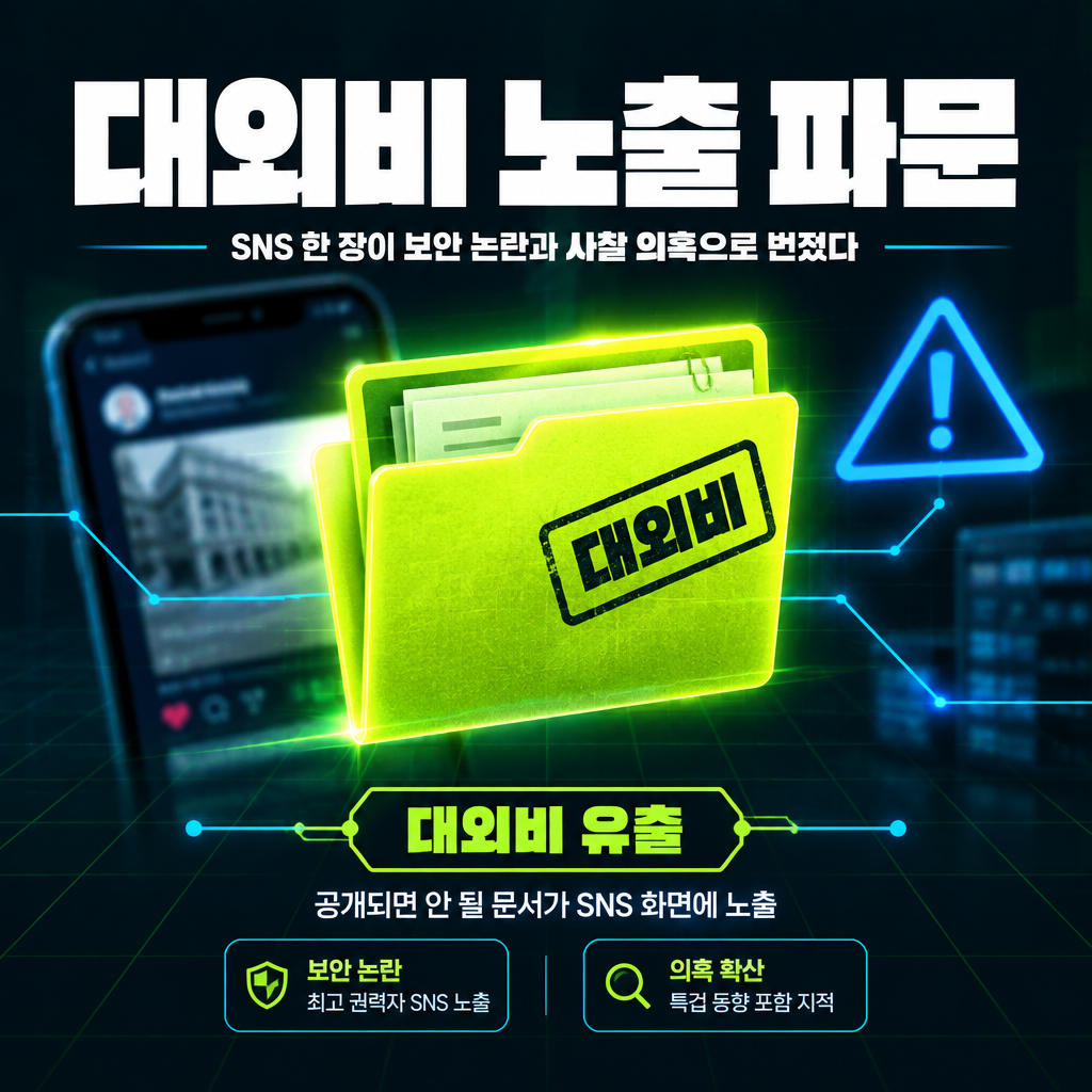 대외비 노출 파문