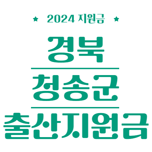 2024 경북 청송군 출산지원금