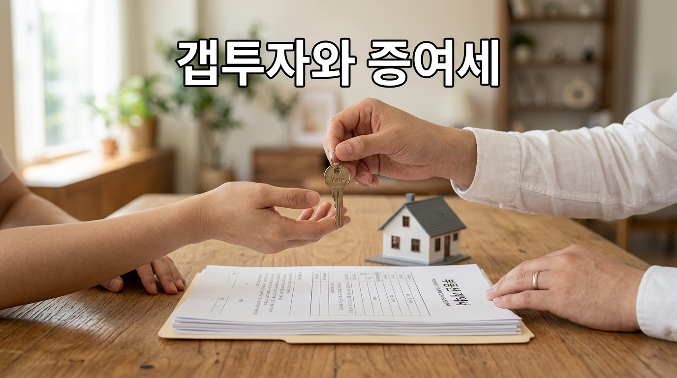 갭투자와 증여세 개념을 보여주는 집 열쇠 사진