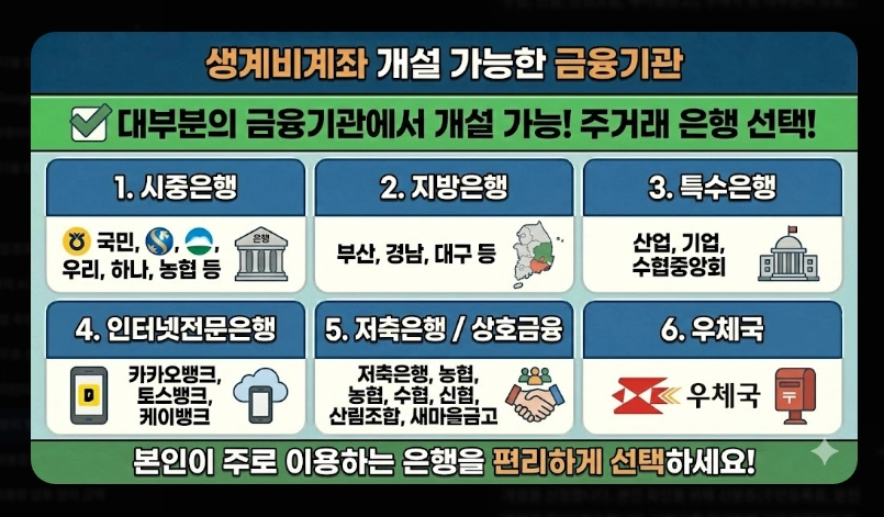 압류방지통장 장단점 비교 [2026년 기준] 생계비계좌 개설 전 반드시 확인할 5가지