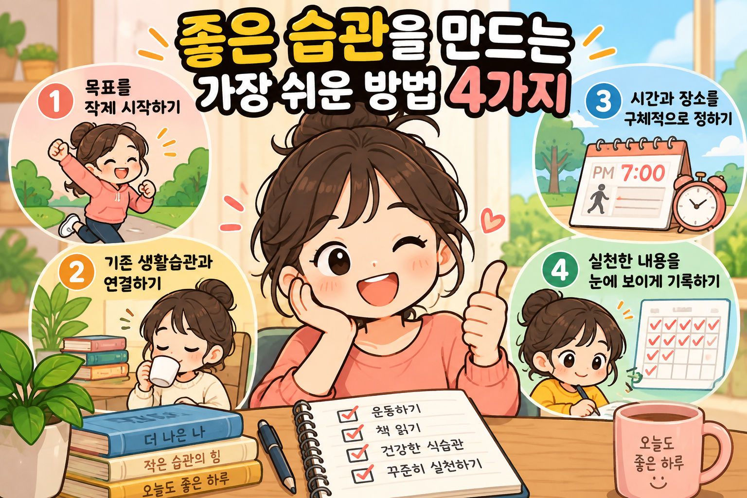좋은 습관을 만드는 가장 쉬운 방법 4가지