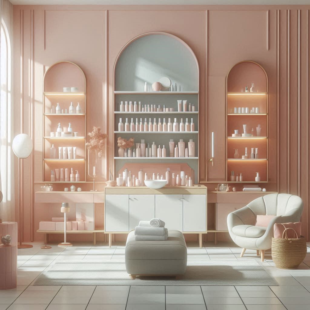 피부,체형관리 샵 배경