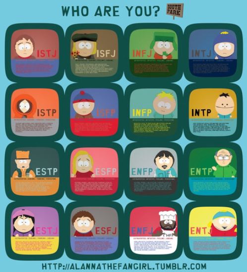 사우스파크 캐릭터 MBTI