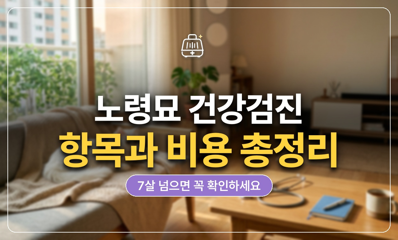노령묘 건강검진 대표 썸네일