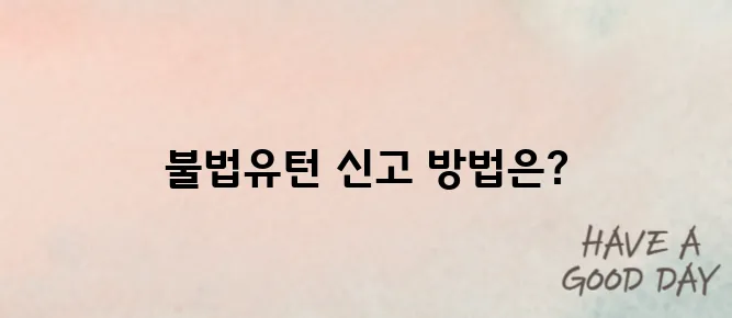 불법유턴 차량 신고 어디로? 보상금과 유의점까지 알려드립니다