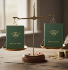 저울위에있는 서류