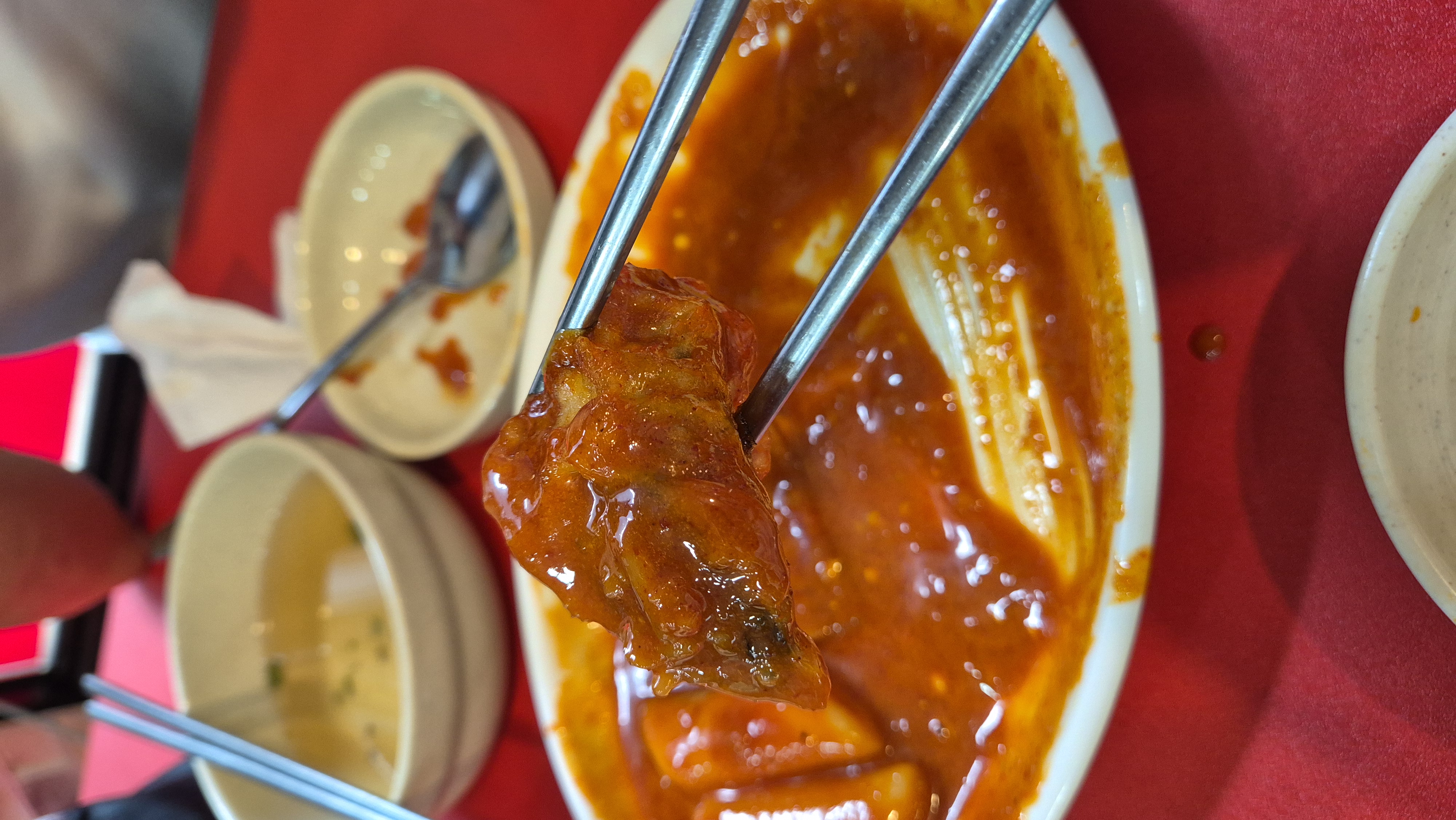 바로그집 떡볶이 김말이튀김