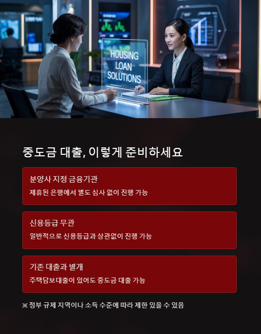 중도금 대출 이렇게 준비 하세요