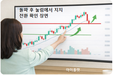 저항이 지지로 바뀌는 순간