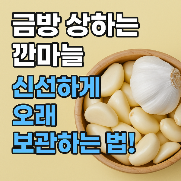 깐마늘 보관 팁