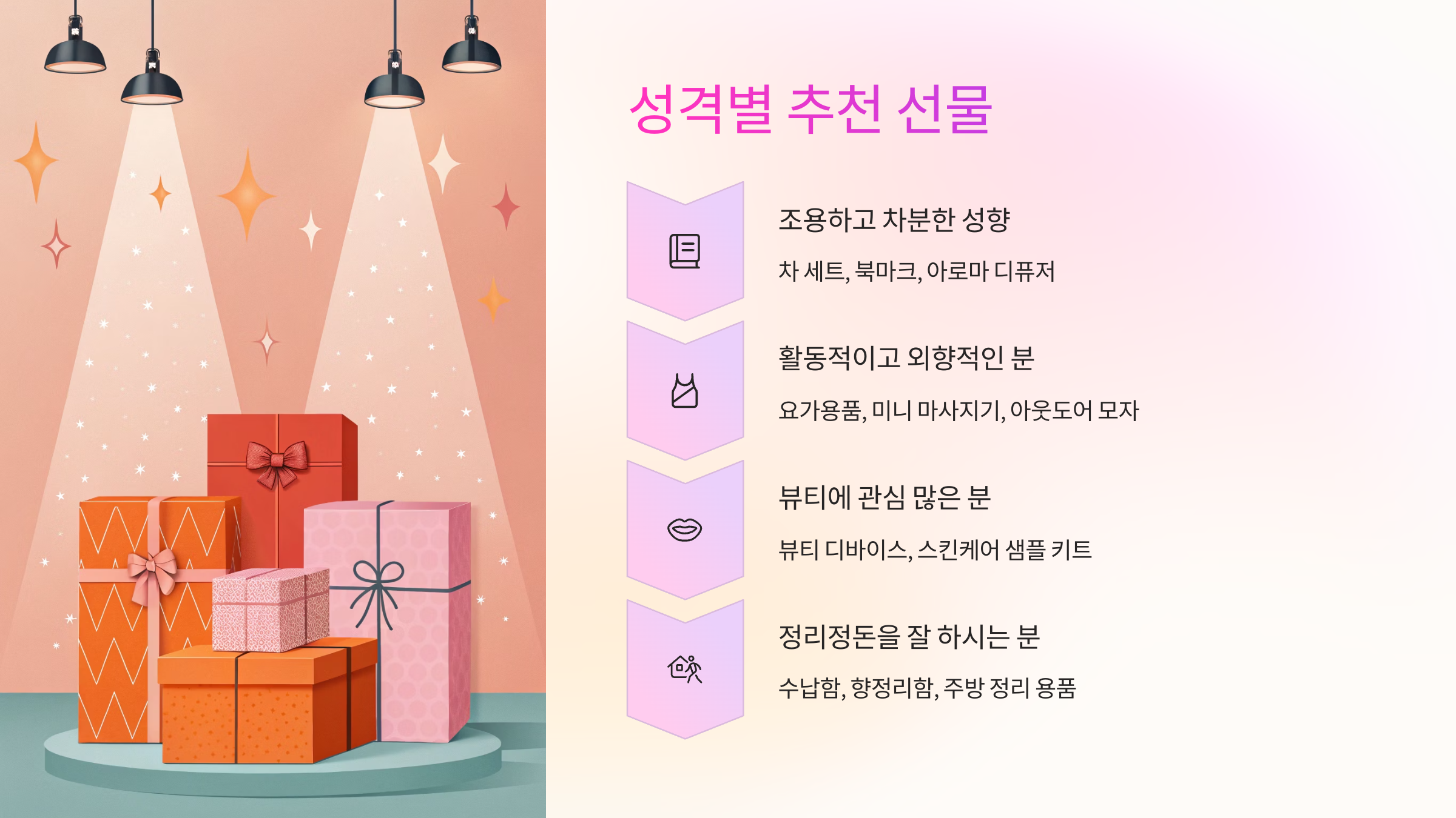 🧩 성격별 추천 선물