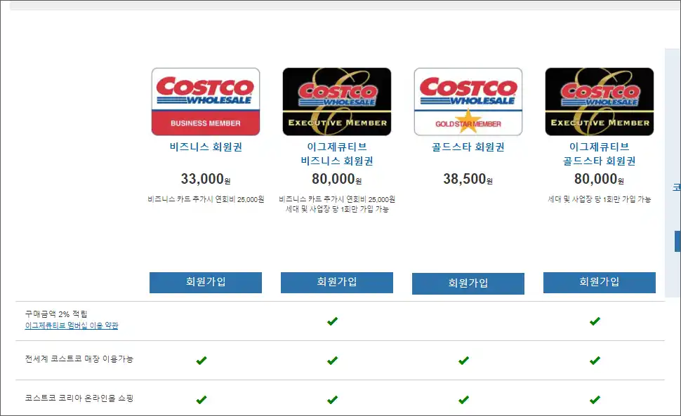코스트코 회원 가입방법