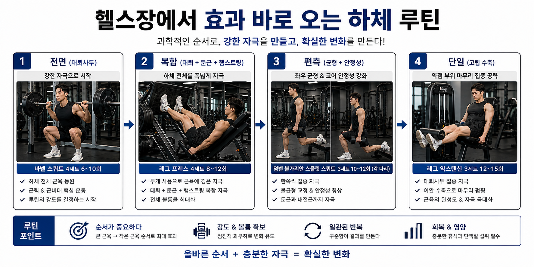 잘못된 헬스장 하체 루틴