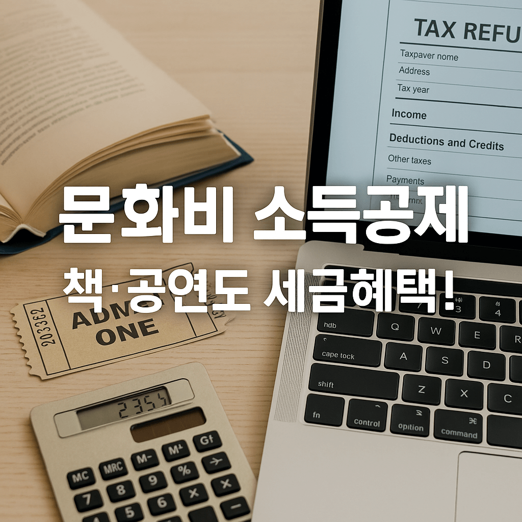문화비 소득공제 누리집, 책·공연도 세금혜택!