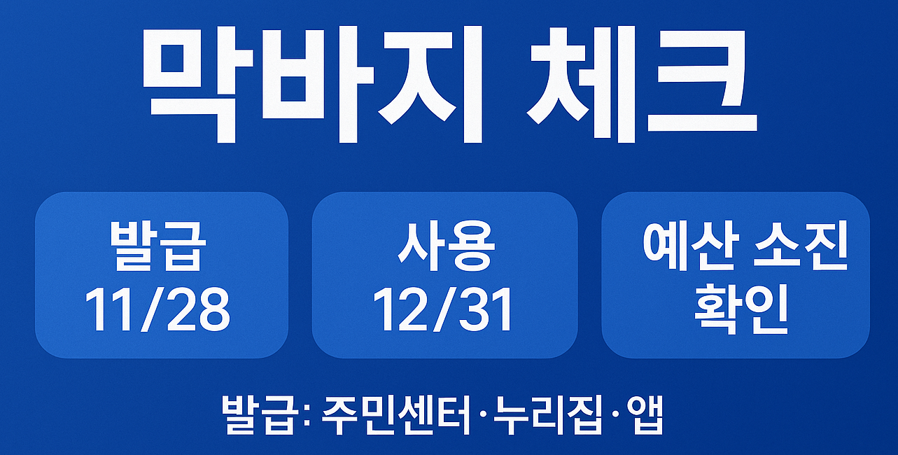 2025 문화누리카드 14만원, 11/28까지 발급&middot;12/31까지 사용! 막바지 체크리스트 총정리