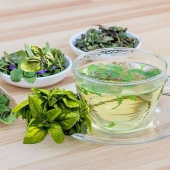 바질 잎 & 차