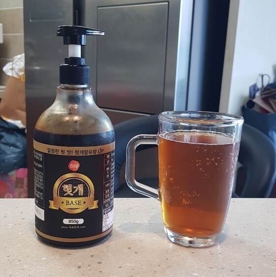 헛개수-원액-물-탄것