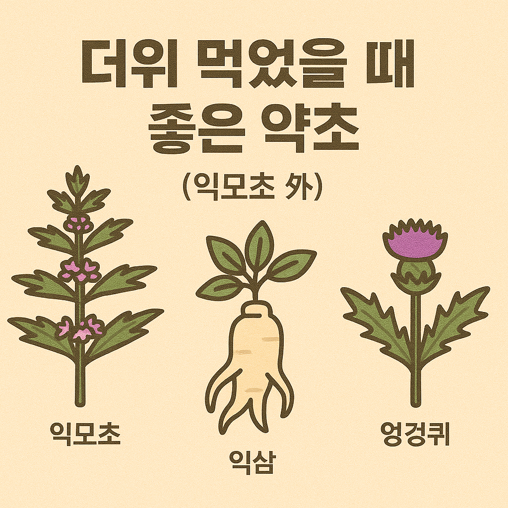 더위 먹었을때에 좋은 약초