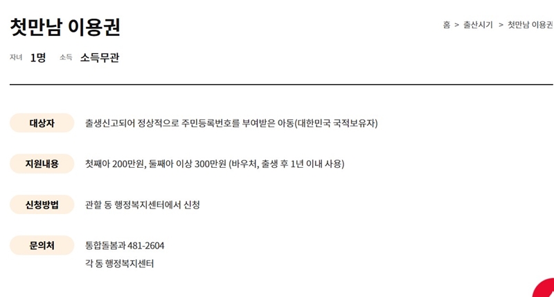 첫만남이용권_대상자_내용_등_혜택_정리