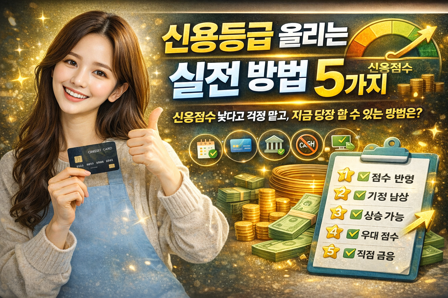 신용등급 올리는 실전 방법 5가지