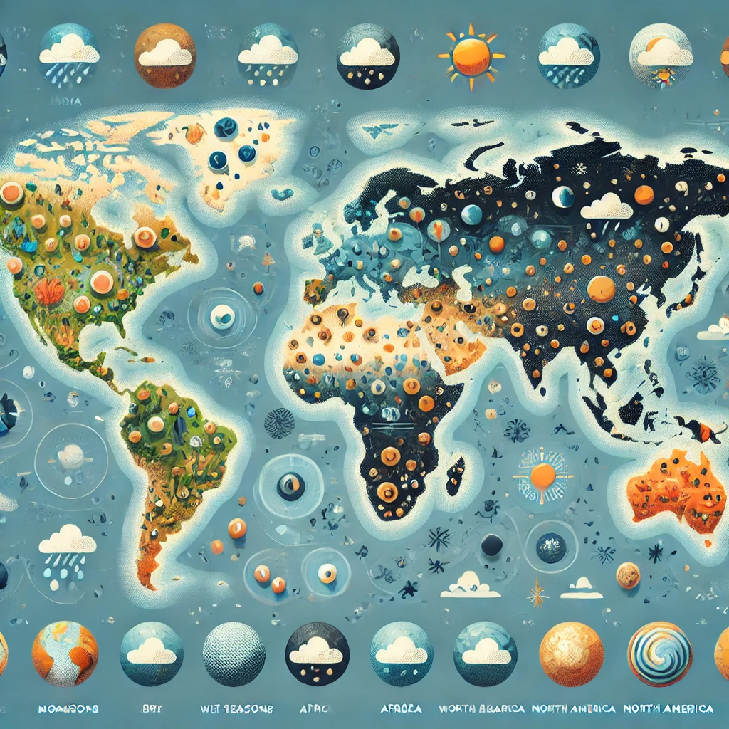 전 세계 다른 나라들의 계절 구분 방식과의 비교