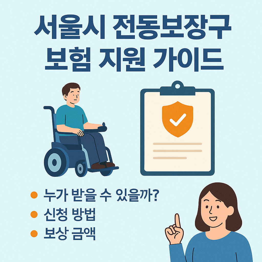 "서울시민 주목!!!! 사고시 최대 5천만원 보장! 서울시 전동보장구 보험료 지원 서비스 지금바로 신청하기"