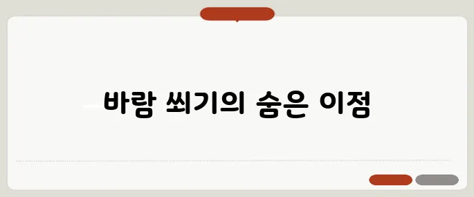 바람 쐬다 쐐다 알아보기 시간 절약 꿀팁