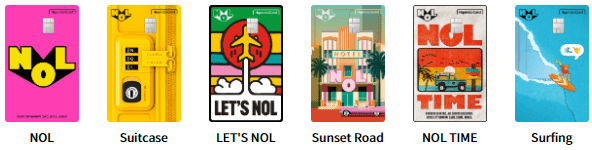 현대 NOL카드의 디자인 6종