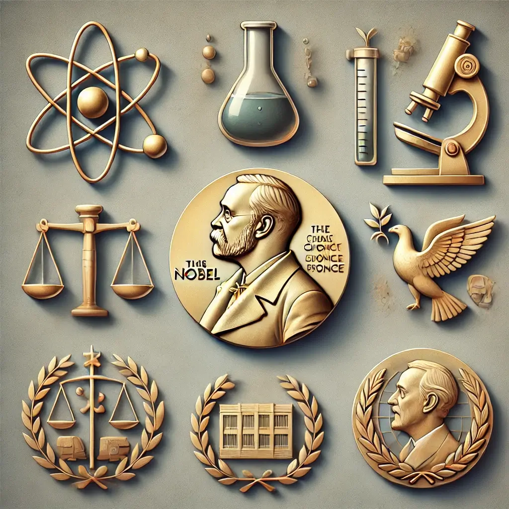 노벨상의 종류를 표현