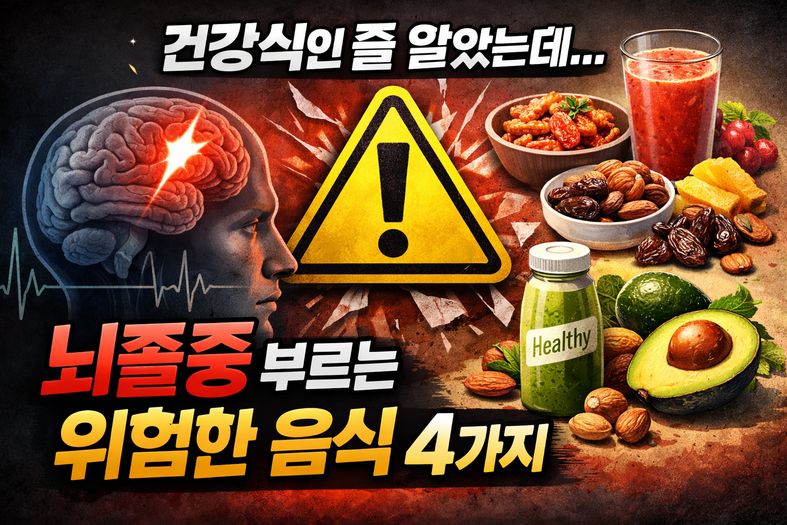 뇌졸중 위험 건강식 주의