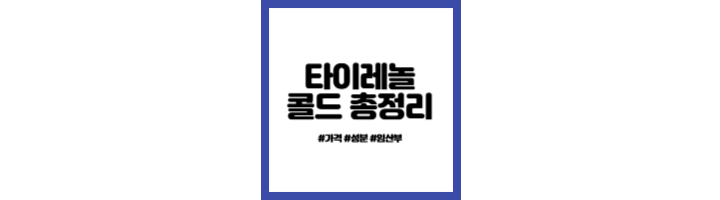 타이레놀-에스정-총정리