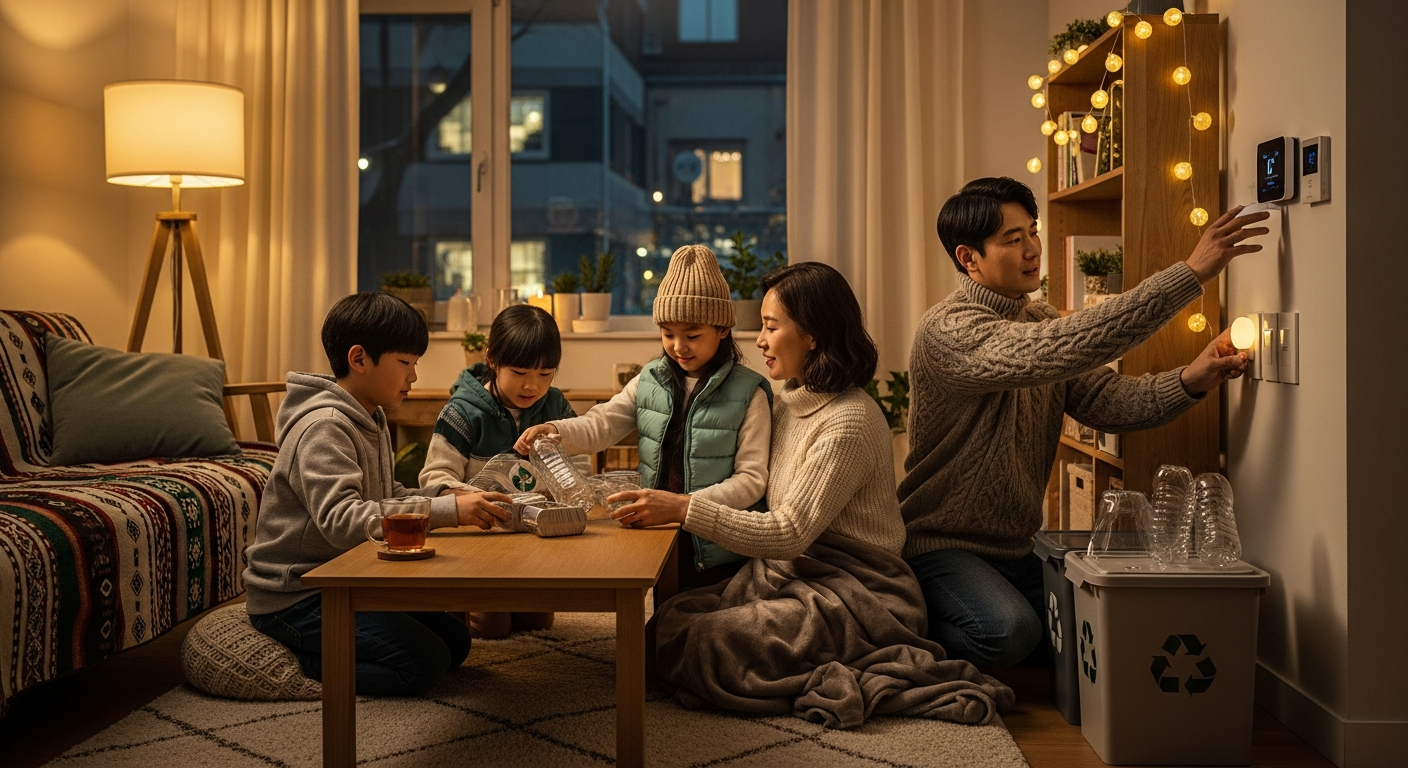 주택용 에너지 캐시백 절약 가족