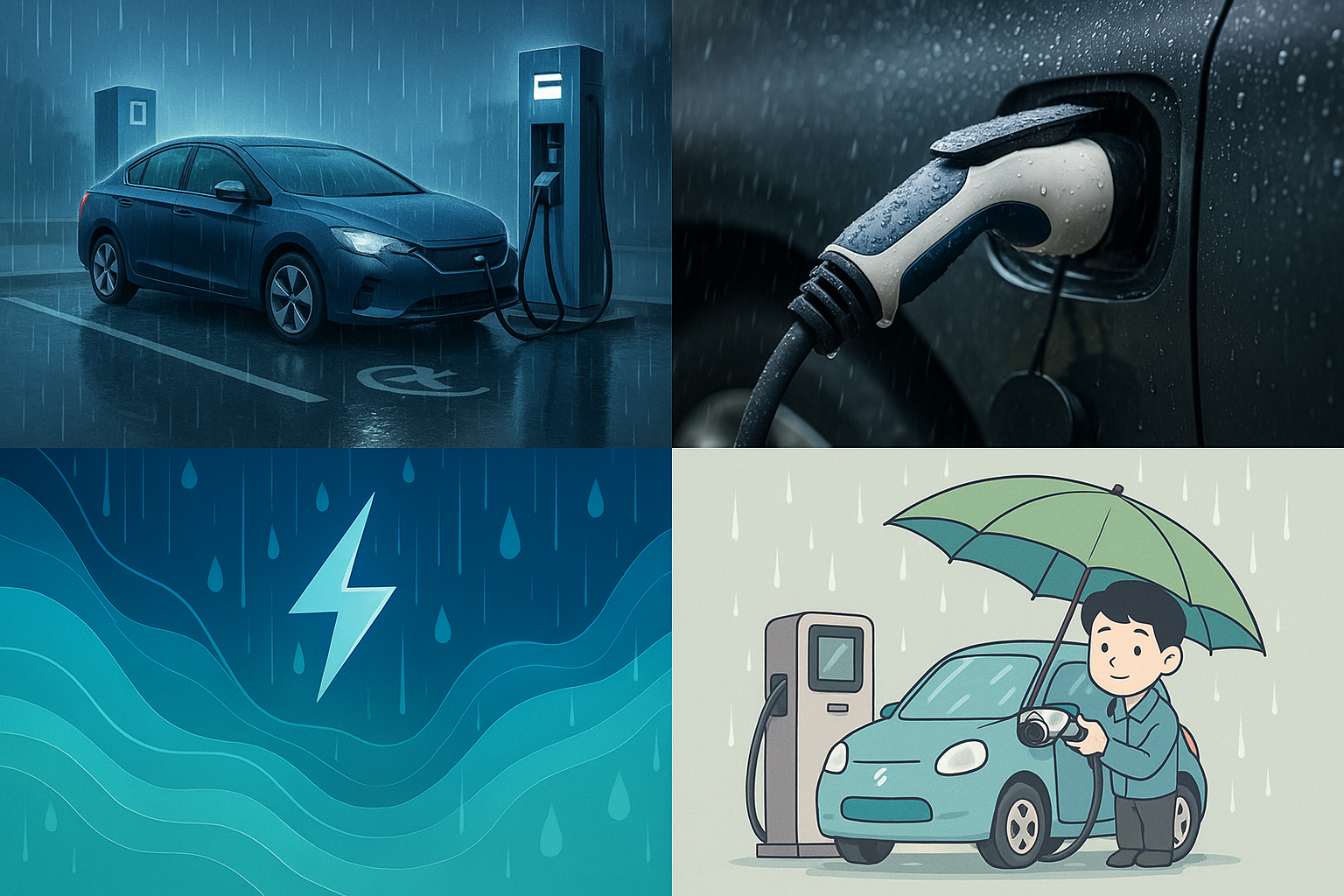 비 오는 날 전기차 충전해도 괜찮을까?