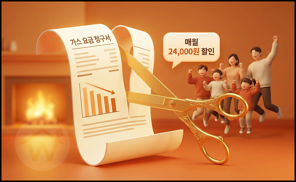 도시가스 요금 감면 혜택 및 다자녀 가구 난방비 절약 방법 썸네일