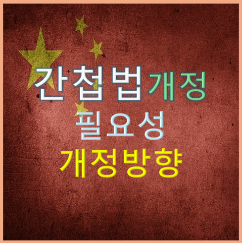 국가 안보 강화를 위한 간첩법 개정의 필요성과 방향