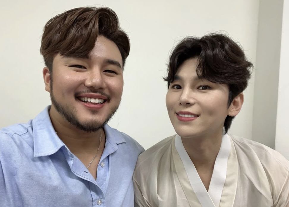 국악인 유태평양과 김준수 함께한 인스타그램 사진