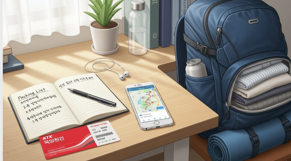 여행자 준비물 사진