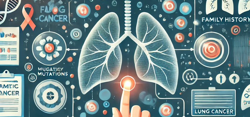 유전적 요인이 폐암에 미치는 영향에 관한 사진