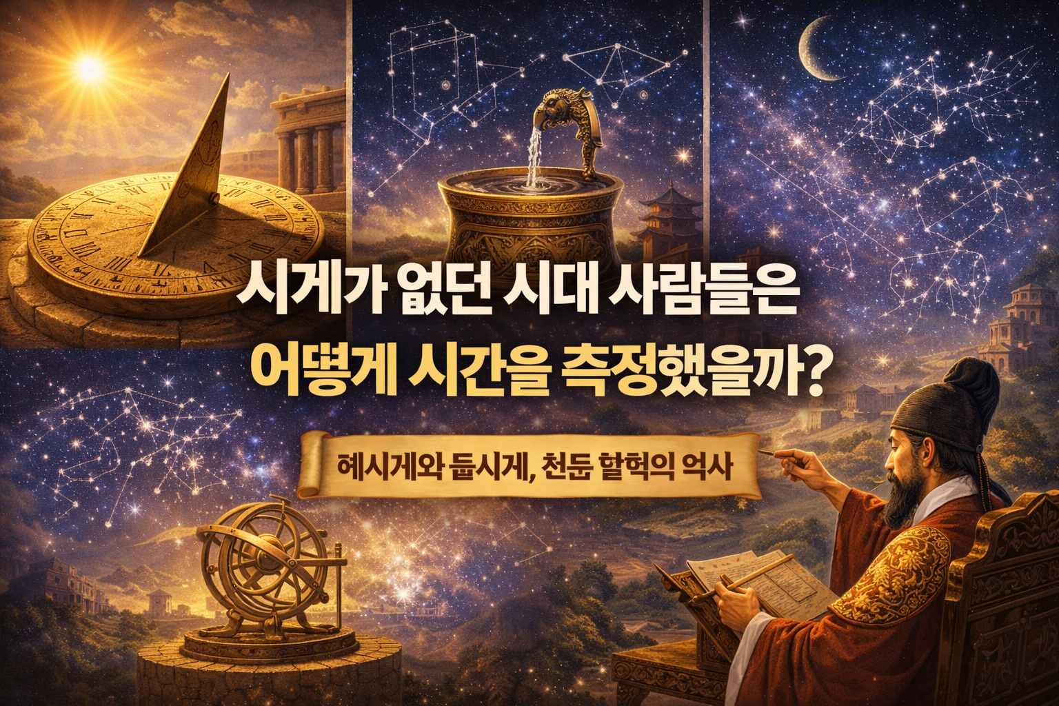 시계가 없던 시대 사람들은 어떻게 시간을 측정했을까 해시계와 물시계, 천문 달력의 역사